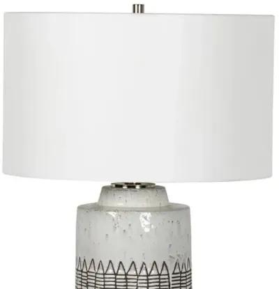 Zuri Ceramic Table Lamp - White - Regina Andrew