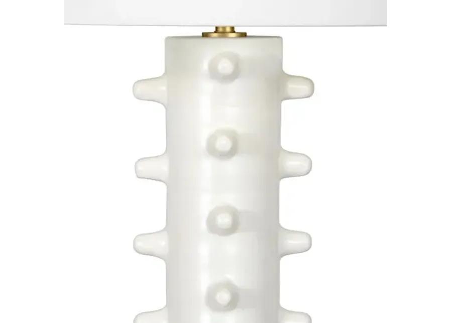 Norway Ceramic Table Lamp - White - Regina Andrew