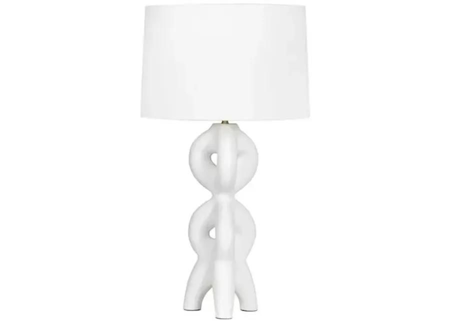 Jacob Metal Table Lamp - White - Regina Andrew