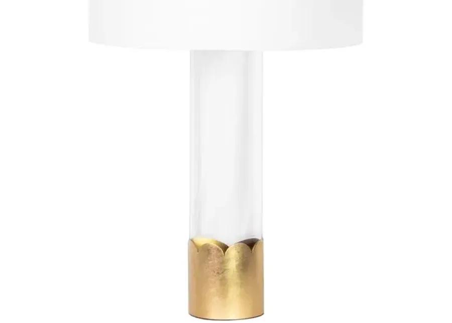 Sissie Crystal Table Lamp - Clear/Gold Leaf - Regina Andrew