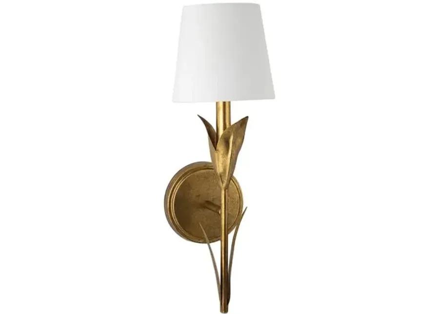 River Reed Single Wall Sconce - Regina Andrew - Gold