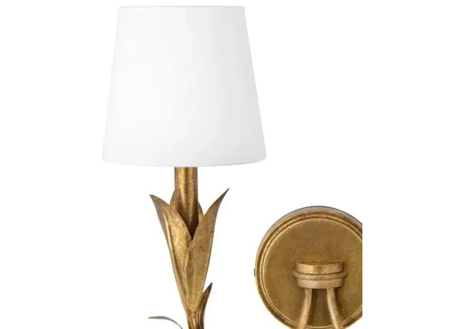 River Reed Double Wall Sconce - Regina Andrew - Gold