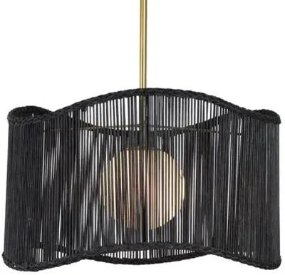 Coastal Living Nimes Drum Pendant - Regina Andrew - Black