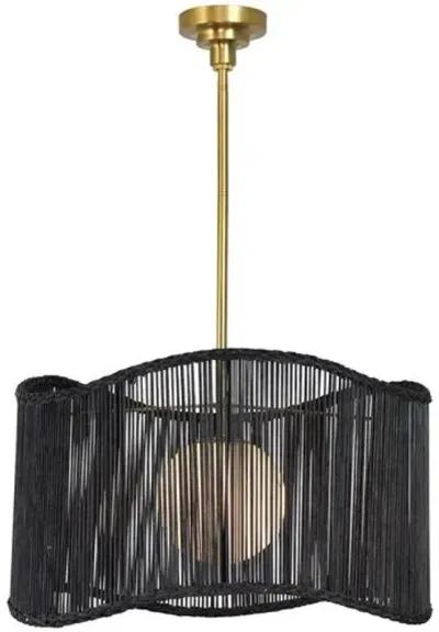 Coastal Living Nimes Drum Pendant - Regina Andrew - Black