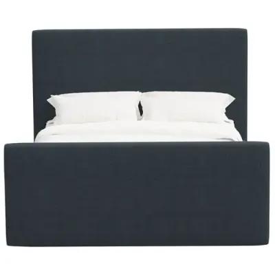 Lenora Platform Bed - Linen - Blue, Upholstered, Comfortable & Durable