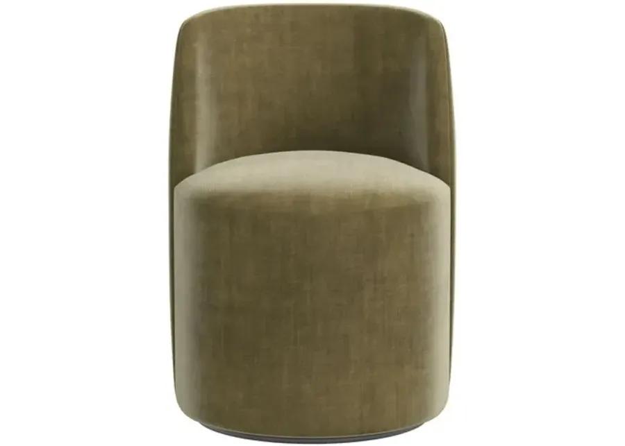 Cora Dining Swivel Chair - Velvet - Handcrafted