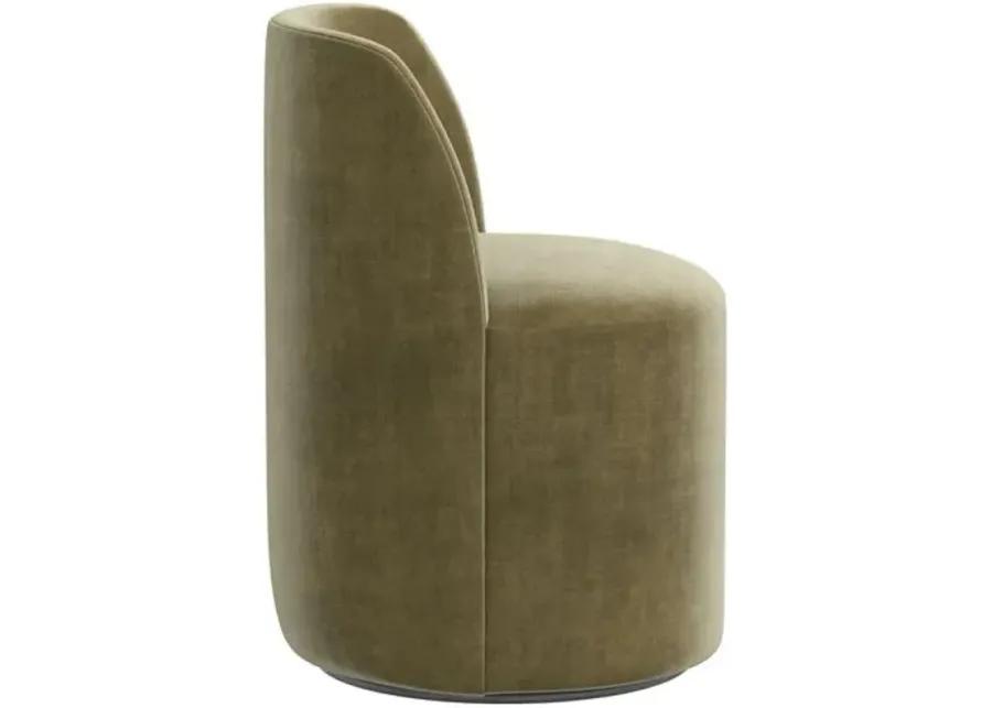 Cora Dining Swivel Chair - Velvet - Handcrafted