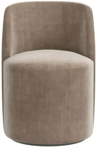 Cora Dining Swivel Chair - Velvet - Handcrafted