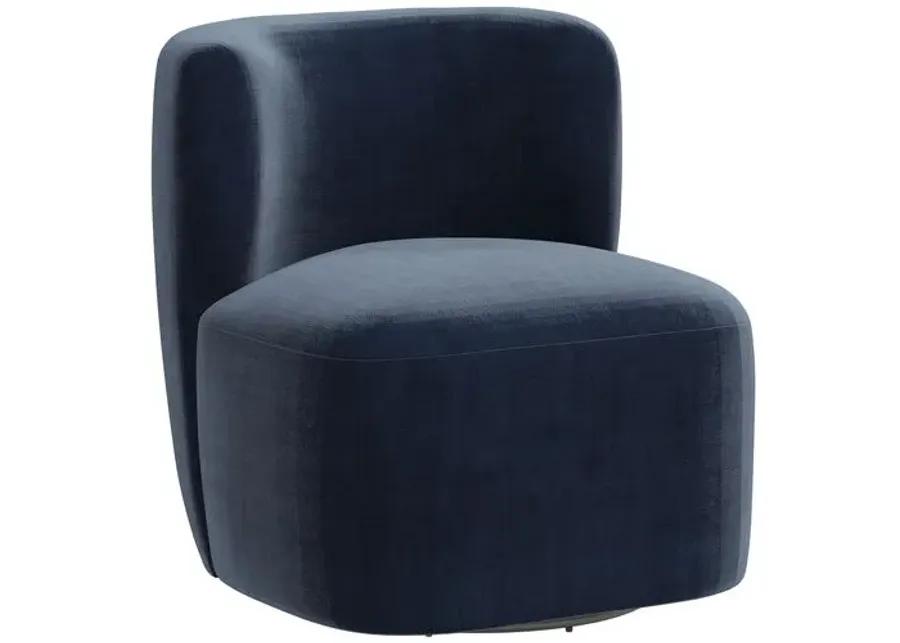 Kinsley Swivel Chair - Velvet - Handcrafted