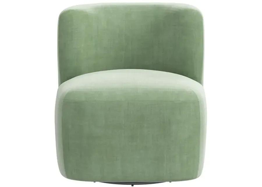 Kinsley Swivel Chair - Velvet - Handcrafted