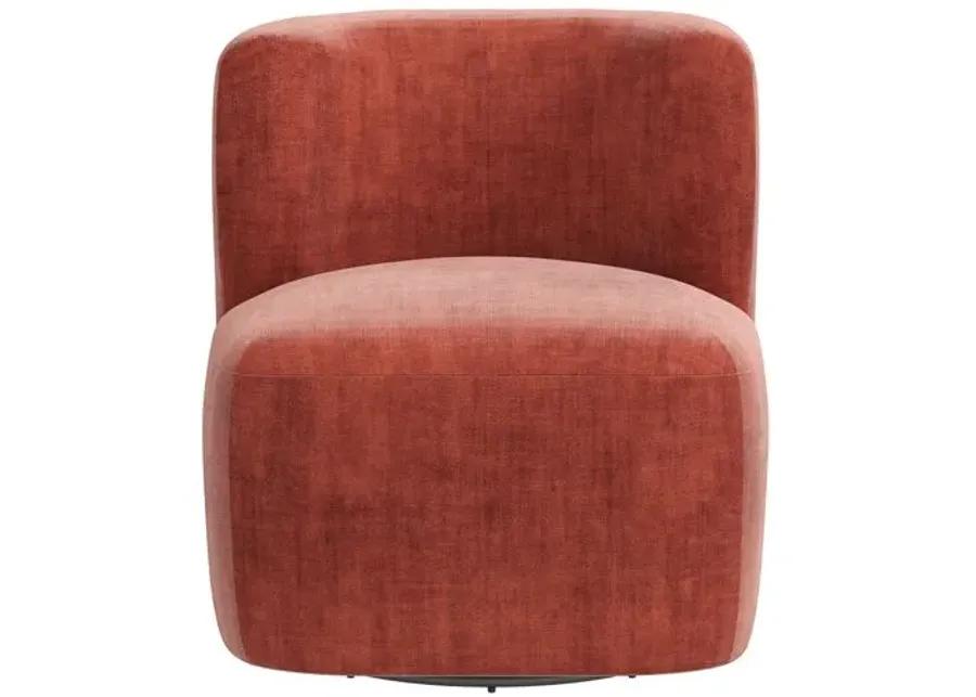 Kinsley Swivel Chair - Velvet - Handcrafted