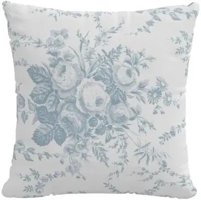 Dahlia Pillow - Dusty Blue