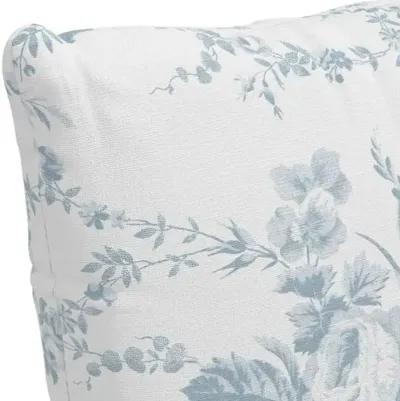 Dahlia Pillow - Dusty Blue