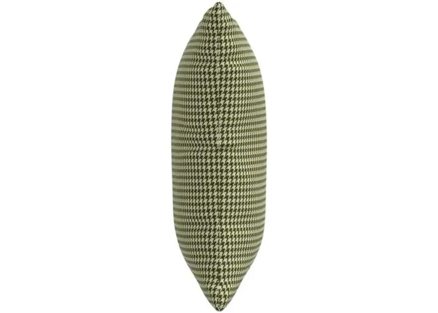 Henry Pillow - Houndstooth Avocado