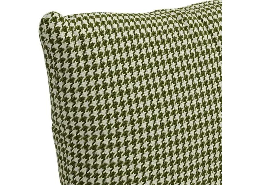 Henry Pillow - Houndstooth Avocado