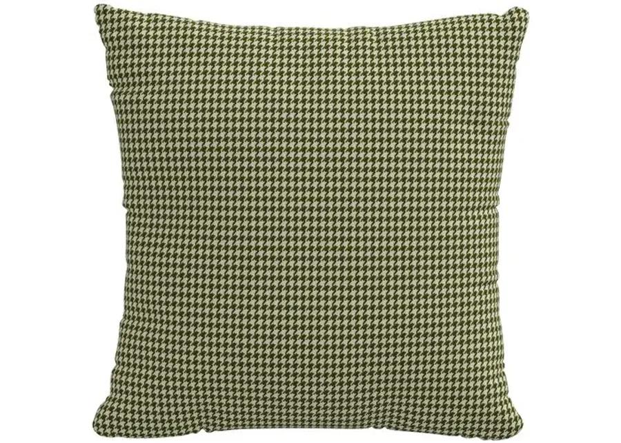 Henry Pillow - Houndstooth Avocado