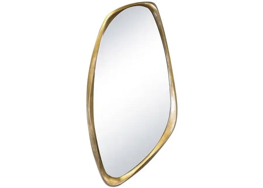 Galet Wall Mirror - Antique Gold Leaf - Regina Andrew