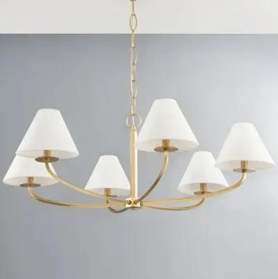 Stacey 6-Light Chandelier - Small - Gold