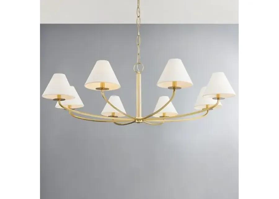 Stacey 8-Light Chandelier - Large - Gold