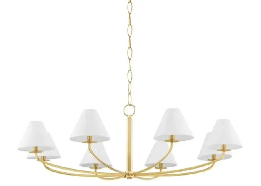 Stacey 8-Light Chandelier - Large - Gold