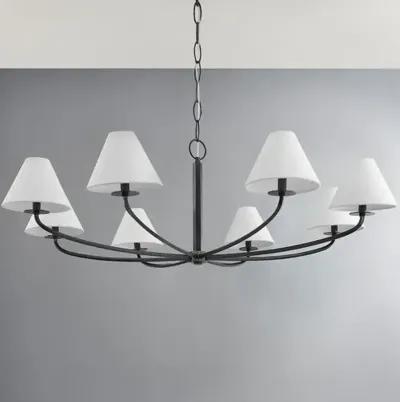 Stacey 8-Light Chandelier - Large - Black