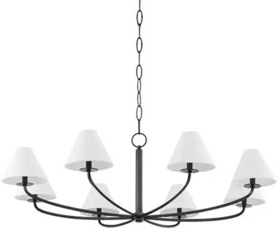 Stacey 8-Light Chandelier - Large - Black