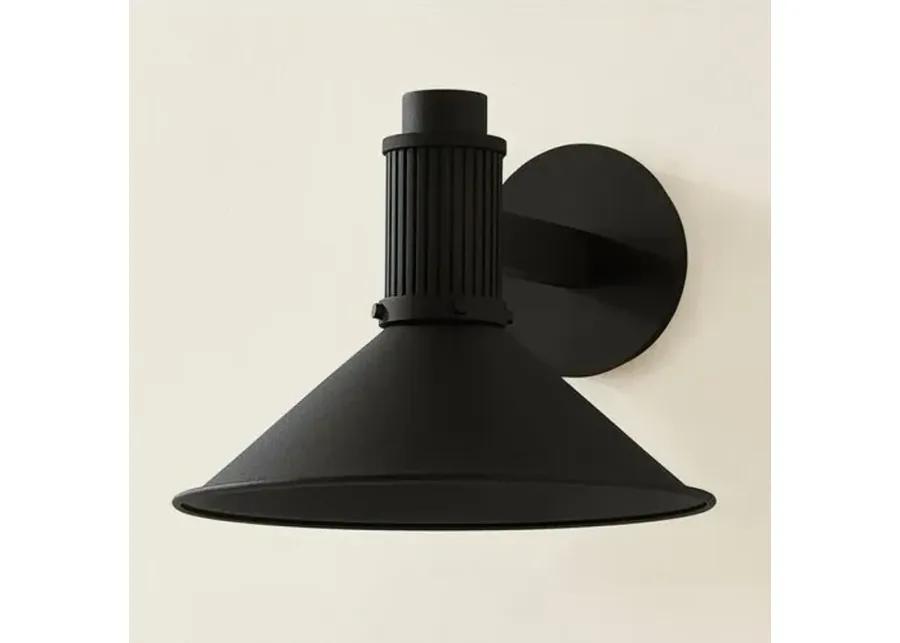 Eddie Outdoor Wall Sconce - Textured Black