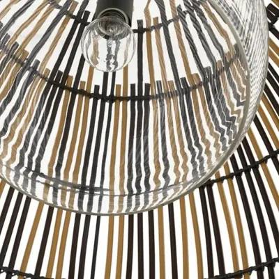 Hugh Outdoor Chandelier - Textured Bronze - Brown