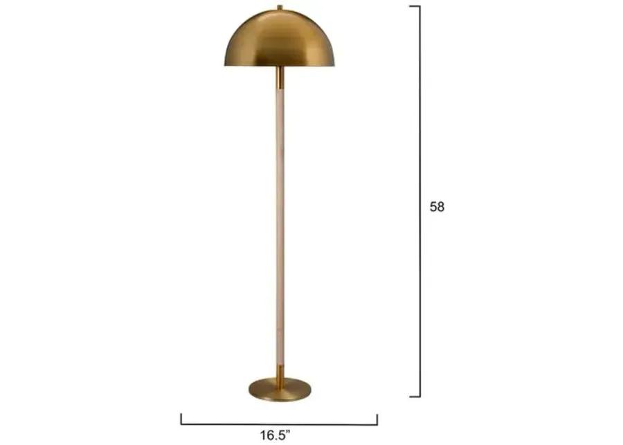 Merlin Floor Lamp - Brass - Jamie Young Co.