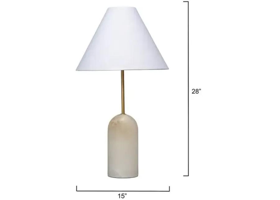 Holt Table Lamp - Natural Travertine - Jamie Young Co. - Ivory