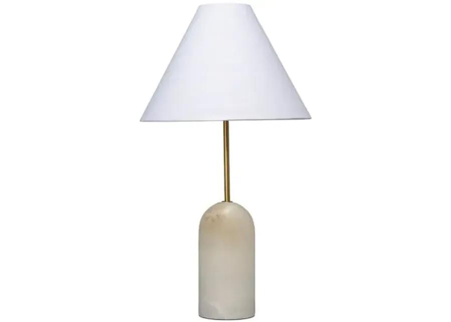 Holt Table Lamp - Natural Travertine - Jamie Young Co. - Ivory