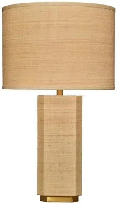 Utopia Raffia Table Lamp - Natural - Jamie Young Co. - Brown