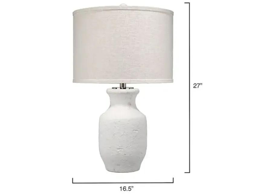 Gilbert Table Lamp - Matte Textured White - Jamie Young Co.