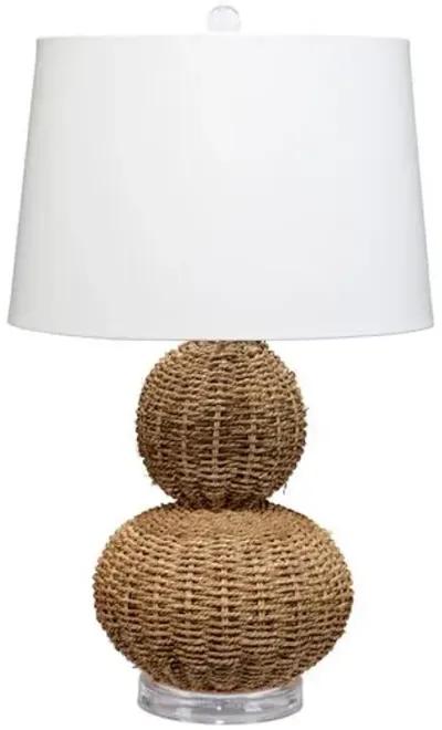 Sebastian Seagrass Table Lamp - Natural - Jamie Young Co. - Brown