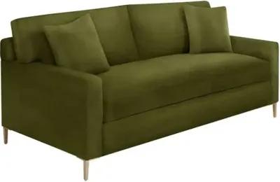 Hinton Loveseat - Crypton Velvet - Handcrafted - Green