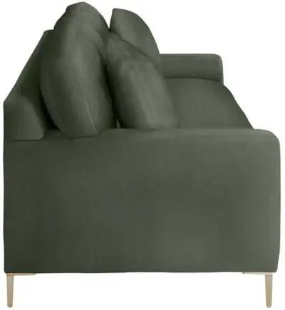 Hinton Loveseat - Crypton Velvet - Handcrafted - Green