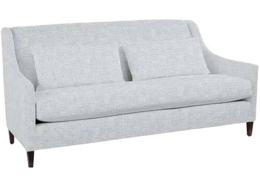 Dawes Sofa - Inside Out Ticking Stripe - Handcrafted