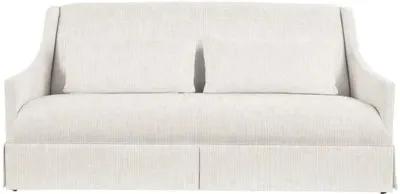 Dawes Skirted Sofa - Inside Out Ticking Stripe - Handcrafted