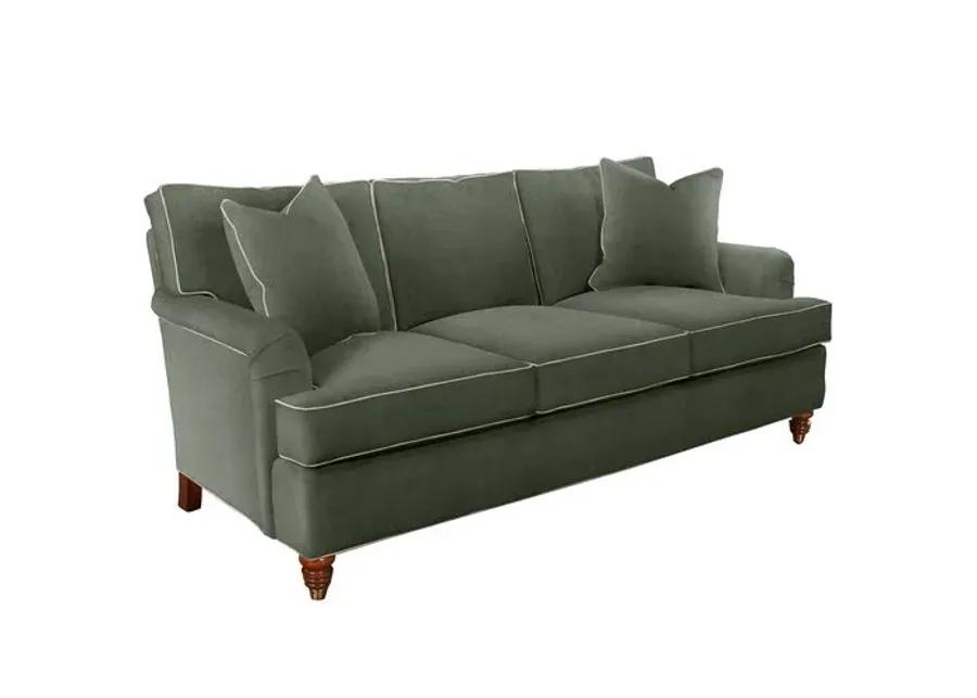 Kate Sofa - Crypton Velvet/Contrast Welt - Handcrafted