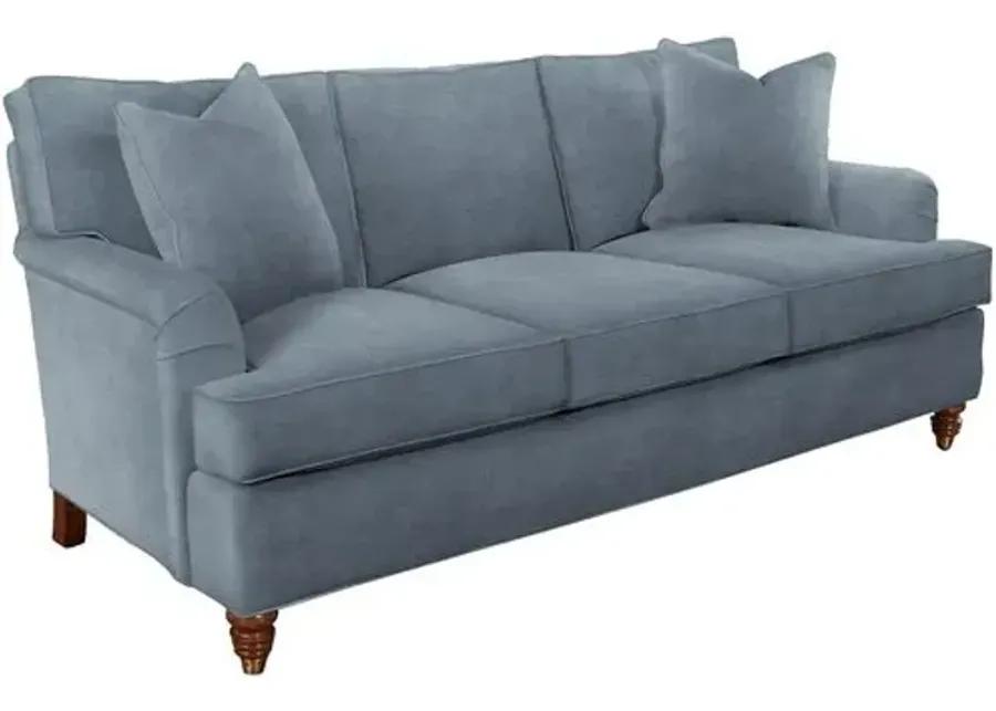 Kate Queen Sleeper Sofa - Crypton Velvet - Handcrafted