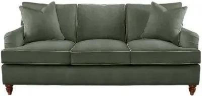 Kate Queen Sleeper Sofa - Crypton Velvet/Contrast Welt - Handcrafted