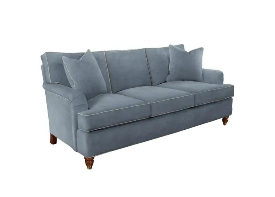 Kate Queen Sleeper Sofa - Crypton Velvet/Contrast Welt - Handcrafted