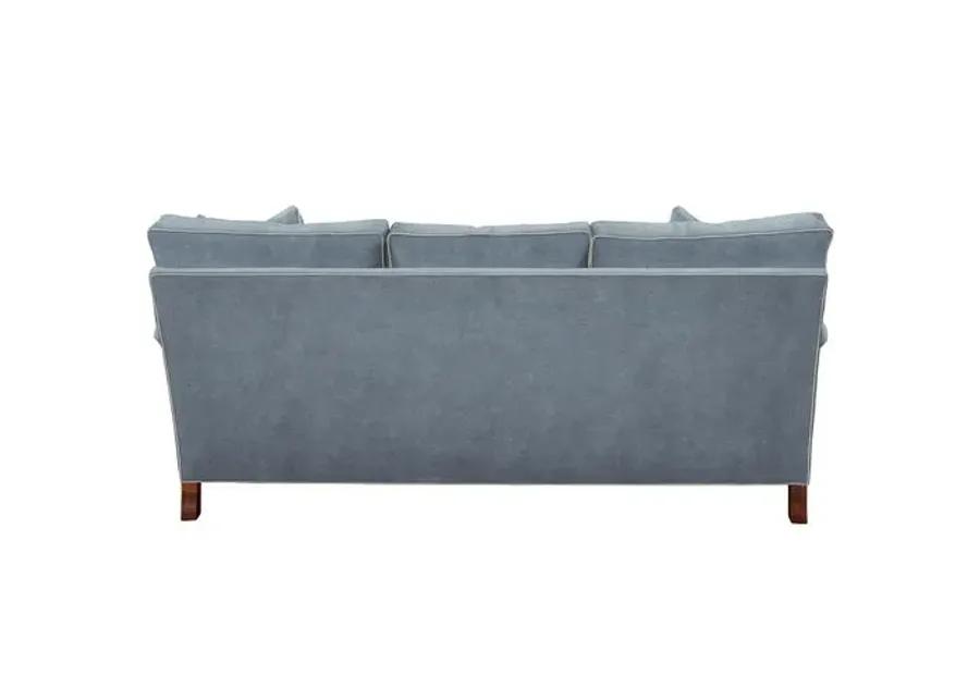 Kate Queen Sleeper Sofa - Crypton Velvet/Contrast Welt - Handcrafted