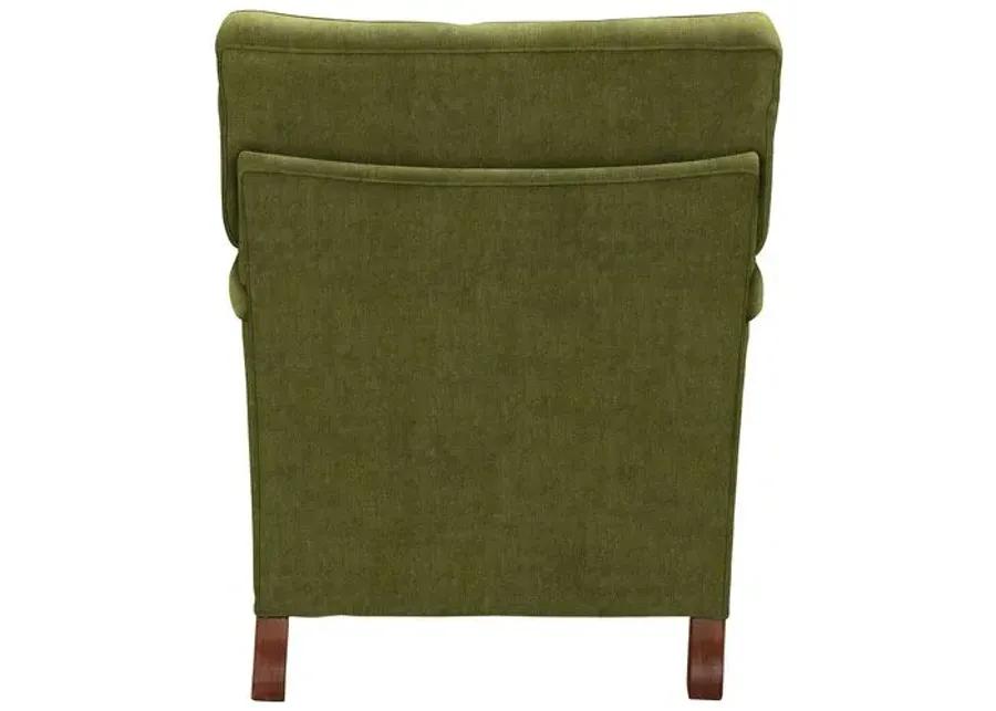 Kate Chair - Crypton Velvet - Handcrafted - Green