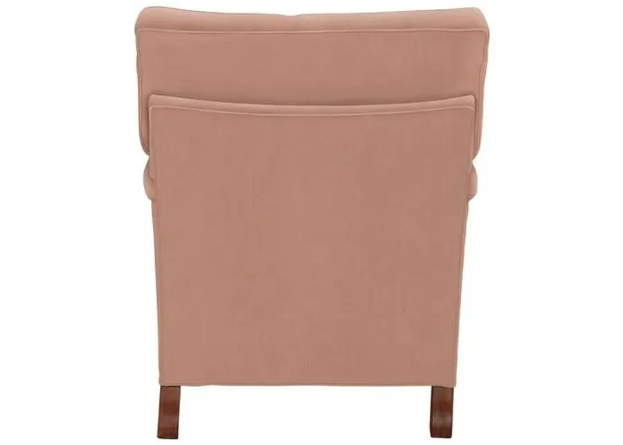 Kate Chair - Crypton Velvet - Handcrafted - Pink