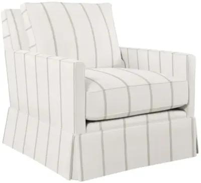 Auburn Club Chair - Jamie Stripe - Hancrafted in the USA