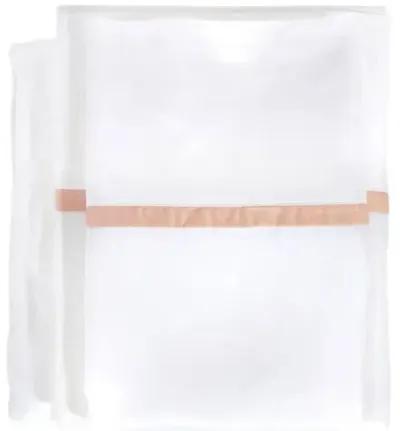 Langston Bamboo Sateen Sheet Set - Pom Pom at Home - Pink, 300 Thread Count, Egyptian Cotton Sateen, Soft and Luxurious