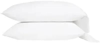 Langston Bamboo Sateen Sheet Set - Pom Pom at Home - White, 300 Thread Count, Egyptian Cotton Sateen, Soft and Luxurious