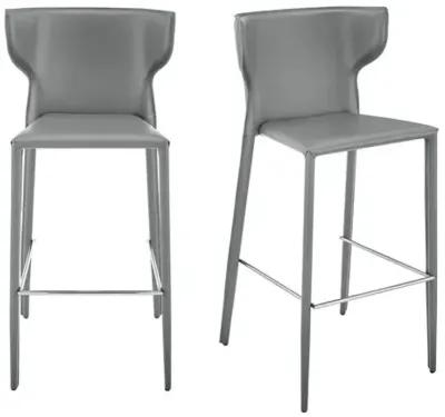 Set of 2 Elysium Barstools - Gray