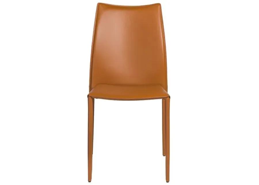 Set of 2 Calara Stacking Chairs - Brown